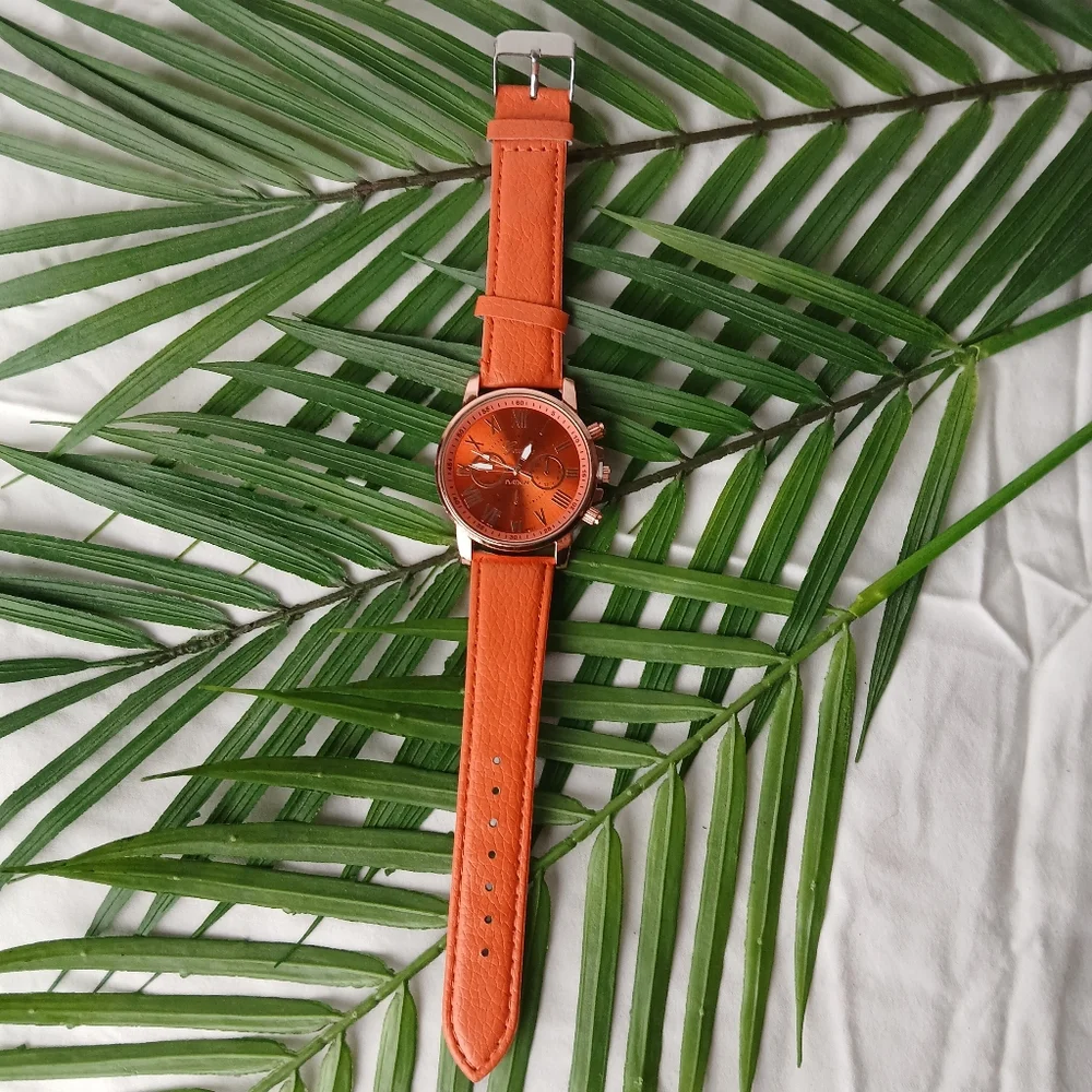 New Orange Geneva Platinum Watch